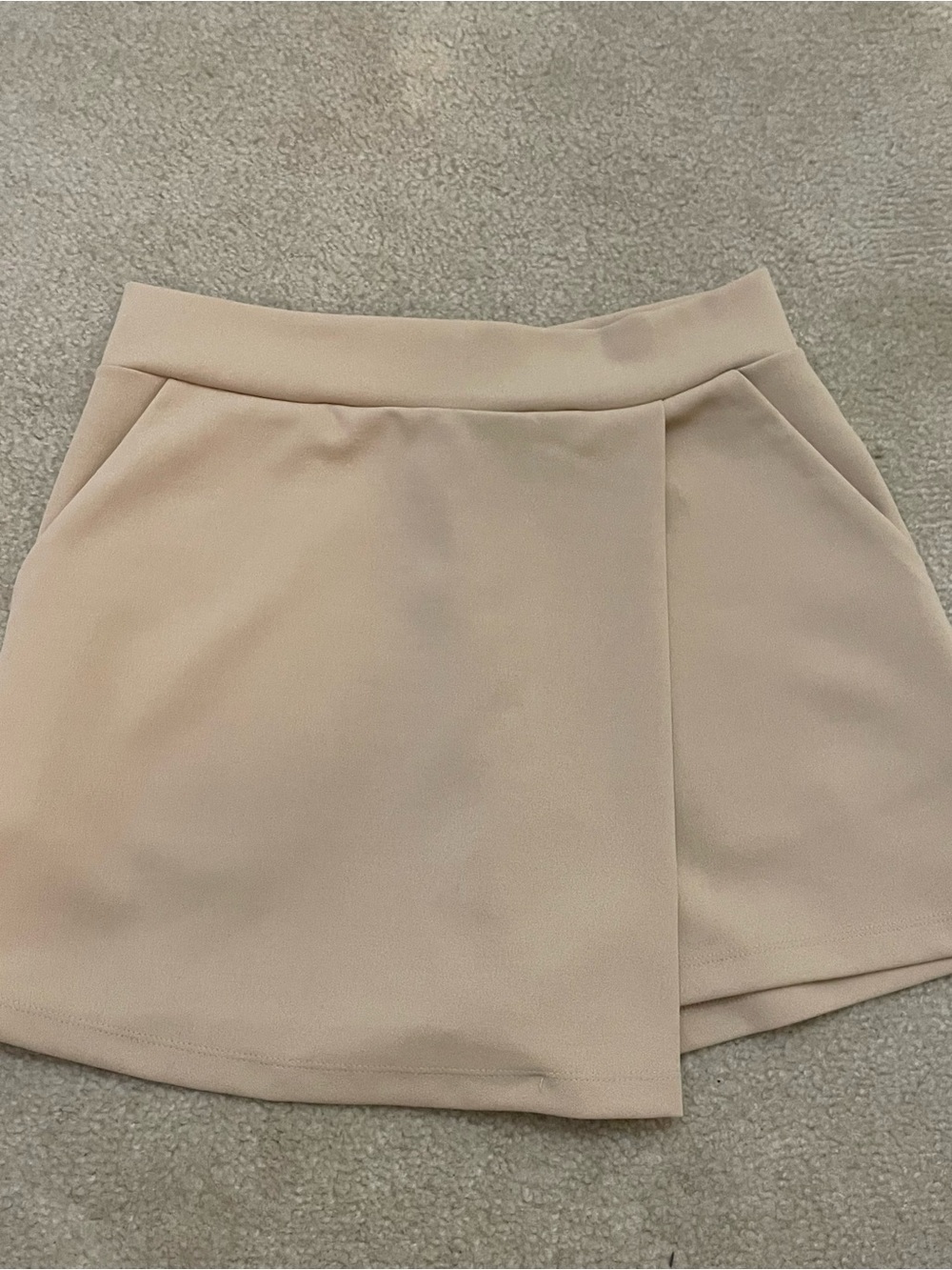 Forever 21 Beige/Peach Wrap-Front Skort